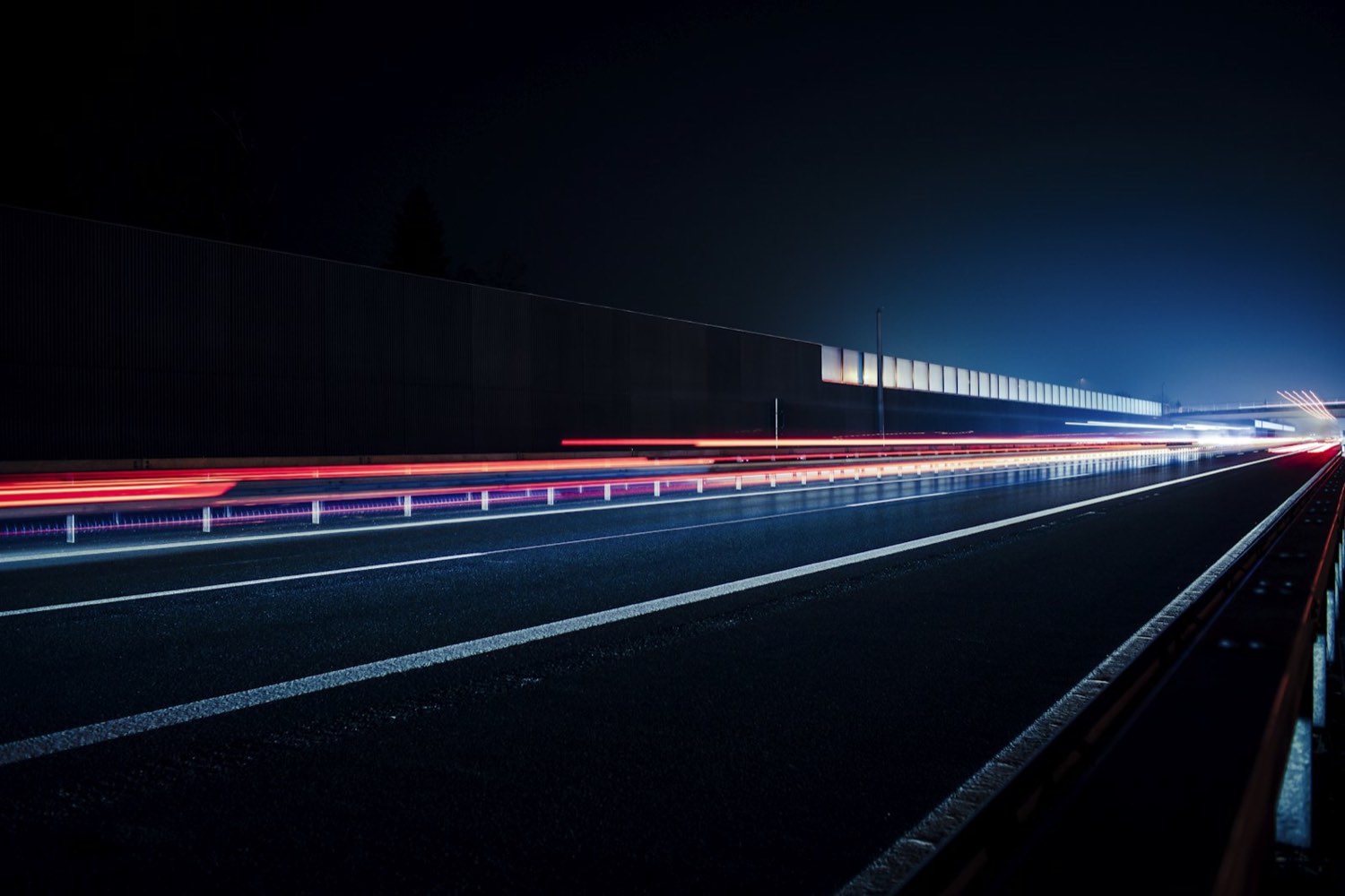 Motorway at night